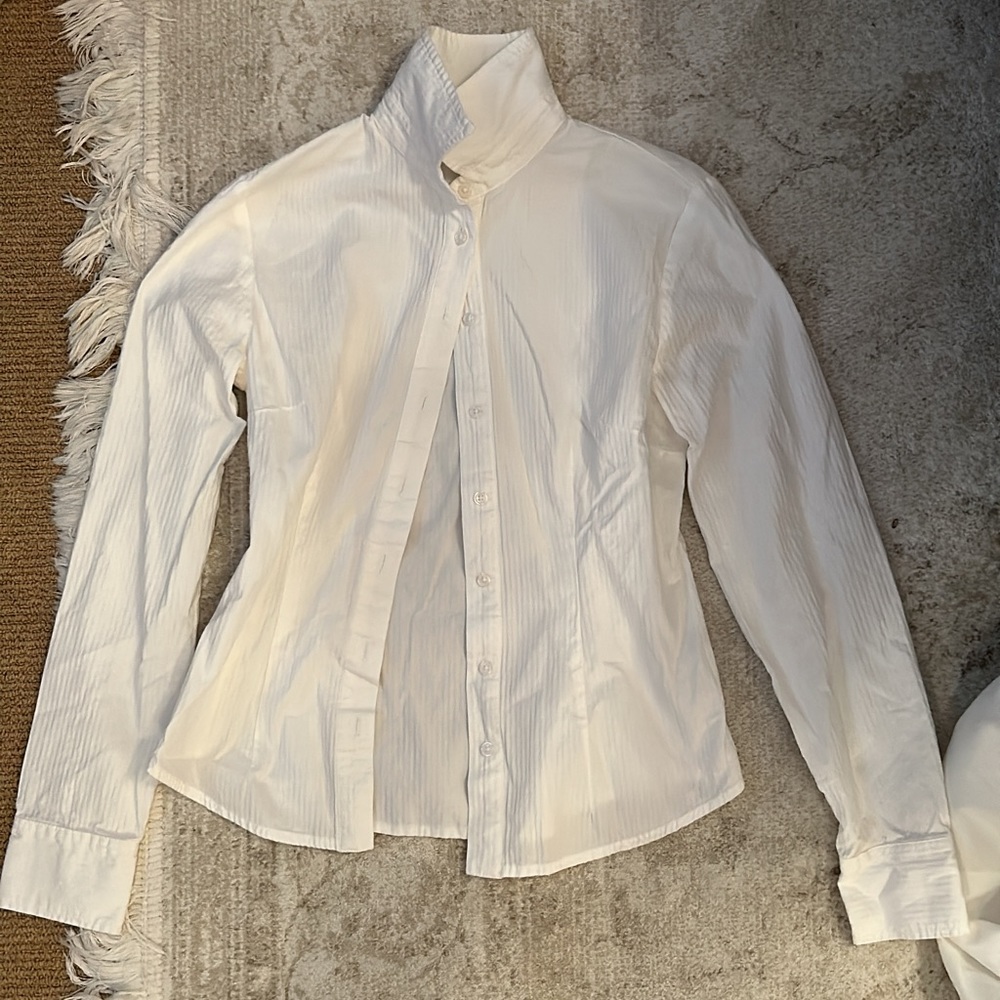 John Galt white button down